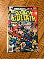 Front cover of Black Goliath #3 comic showing Marvel Comics Group branding, issue number, price, and comic artwork.