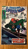 Front cover of The Amazing Spider-Man #90 comic showing the main cover art with Spider-Man and the issue details.