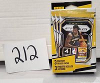 Front image of the 2020-21 Panini Prizm NBA trading cards box showing the sealed packs and labeling.
