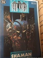 Front cover of the Batman comic book titled 'Legends of the Dark Knight', issue No. 2 from December 1989 showing Batman and 'SHAMAN' on the cover.