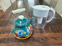 Floral kettle/teapot with Brita water filter jug