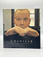 Front cover of the softcover book with a portrait of a man and title 'COLVILLE' and curator name 'David Burnett'.
