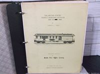 Front cover page showing the title, 'The United States Transit Markings Catalog 1837-1886' compiled by Charles L. Towle. Includes an illustration of a Mobile Post Office Railway car.