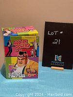 Boxed Austin Powers Fat Man collector figure in original packaging standing upright