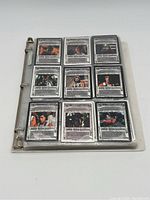 Page with 9 Star Wars character cards including Darth Vader and other characters from the original trilogy.