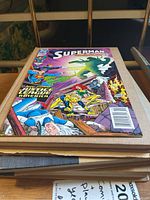 Superman comic book titled 'Doomsday' featuring Justice League of America characters, colorful cover art