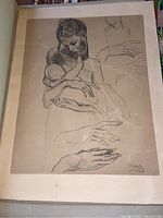 Full view of lithograph on paper showing entire composition and overall wear