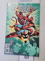 Front cover of Amazing Spiderman #800 variant featuring Spiderman, Carnage, and Venom characters.