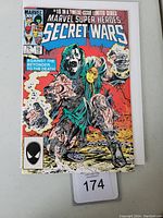Front cover of Marvel Super Heroes Secret Wars #10 comic showing Doctor Doom.