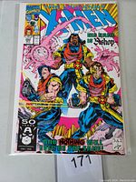 Front cover of The Uncanny X-Men #282 comic book showing Bishop's first appearance with colorful and dynamic artwork.