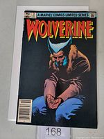 Front cover of Wolverine #3 showing the main character with claws retracted and sitting, 75 cents marked in price box.