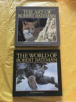 Front covers of two hardcover books by Robert Bateman showing wildlife artwork including a cougar and a squirrel.