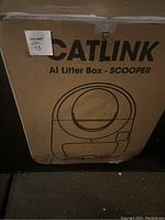 Original cardboard packaging box labeled CATLINK AI Litter Box - SCOOPER.