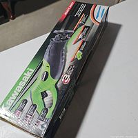 Boxed Kawasaki reciprocating saw showing packaging and branding details.