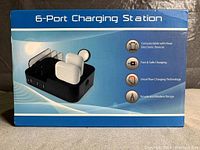 Front of box showing the product and key features including compatibility, fast charging, smartflow technology, and design.