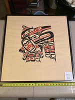 Framed Indigenous art print overview
