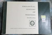Front cover of 'The Geological History of Western Canada' book with title and publisher logo.