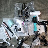 Overview of all devices laid out on floor