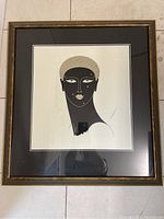 Front view of framed print showing entire artwork