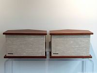 Paired Bose 901 Series II speakers front view