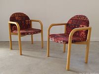 Front view showing both chairs