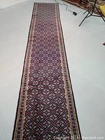 Full view of the runner rug laid flat on floor