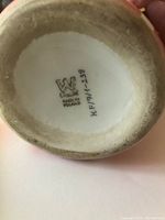 Bottom base of Polish vase showing 'Made in Poland' mark and the code KR/F/7/1-239