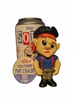 Photo of Sloth Pirate Chase vinyl figure with eye patch, pirate hat, red bandana, blue shirt, brown pants, black boots.