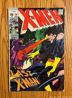 Front cover of The X-Men #59 comic book showing X-Men characters and title 'THE LAST X-MAN'.