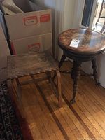 View of both stools side by side showing relative size and condition