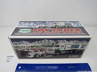 Box of the 2008 Hess Toy Truck and Front Loader showing the full set in packaging