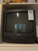 Front view of the Sony Trinitron TV/VCR unit with trademark and control buttons