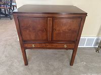 Front view of cabinet