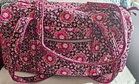 Front side view of Vera Bradley tote bag showing overall design and pattern.