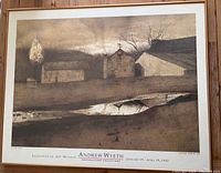 Full view of framed art print showing composition and colors.