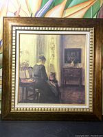 Framed print full view showing overall condition and frame style.