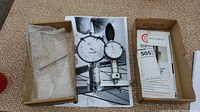 Centrimaster tensiometer with original packaging, instruction manual, and metal probe.
