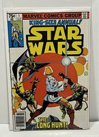 Front cover of Marvel King Size Annual Star Wars #1 comic book showing characters and title.
