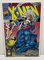 Front cover of Marvel X-Men #1 comic book showing key characters including Storm and Beast with bright colors and clear print.