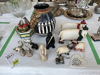 Group shot of all lot items on table