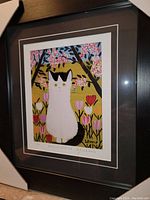 Front view of framed print with protective corners