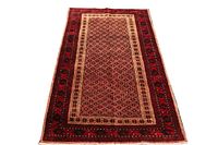 Rug laid out flat on white background showing full pattern