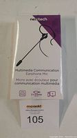 Front view of sealed box of Nextech Multimedia Communication Earphone Mic with 3.5mm jack