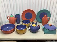 All pieces arranged on table showing full lot