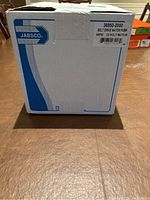 Front of sealed box showing Jabsco logo and label with model and specs