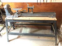Full view of Rockwell/Beaver 3400 lathe on metal stand
