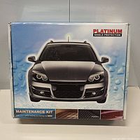 Box with front image showing car and product branding for Platinum Shield Protection Maintenance Kit.