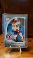 Front of the P.K. Subban rookie card in protective sleeve showing player in Canadiens uniform.