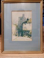 Framed print showing the entire artwork, mat, and frame