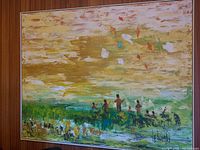 Full front view of the painting showing entire canvas